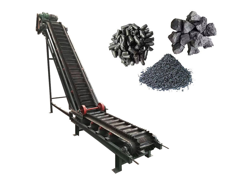 Heavy-duty inclined belt conveyor system for coal handling