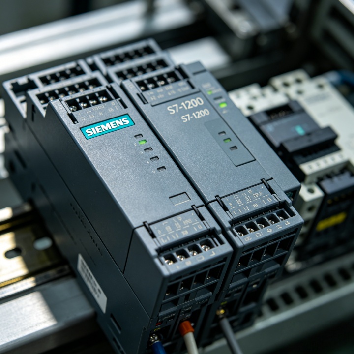 Rexroth hydraulic system motor nameplate close-up — branded component identification