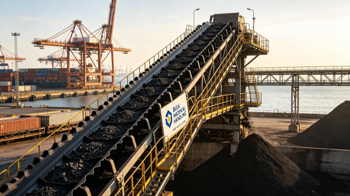 Sidewall belt conveyor for high-angle vertical lifting in bulk material handling