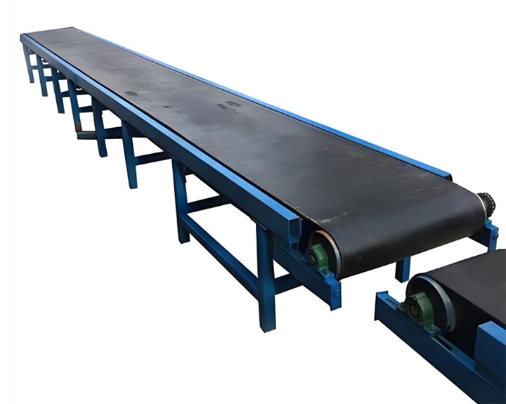 Industrial Flat Belt Conveyor System for Material Handling