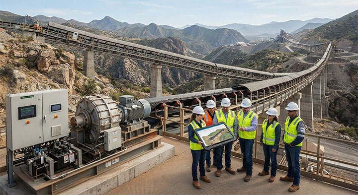 End-to-End engineering services for custom overland conveyor systems, from route planning and manufacturing to on-site installation