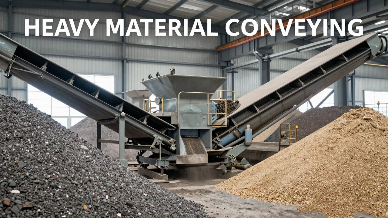 Heavy material conveying with abrasive bulk materials