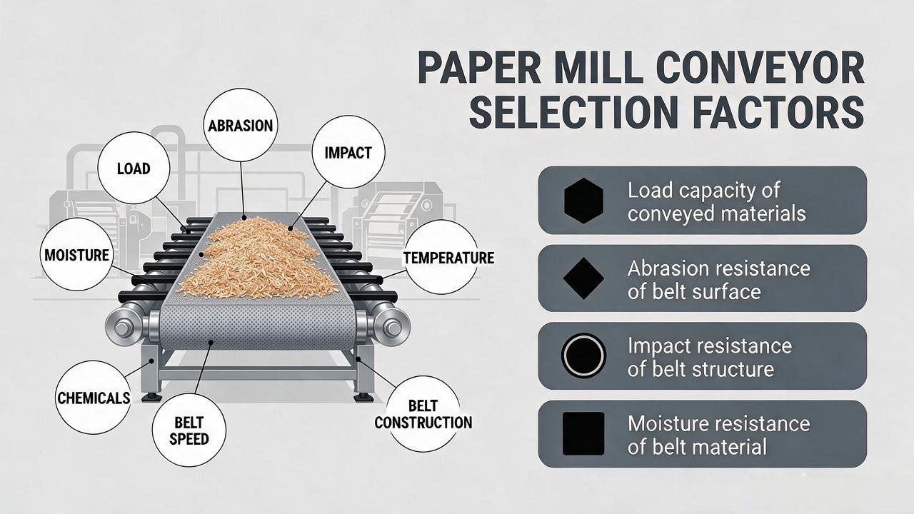 Key factors for selecting conveyor belts in paper manufacturing