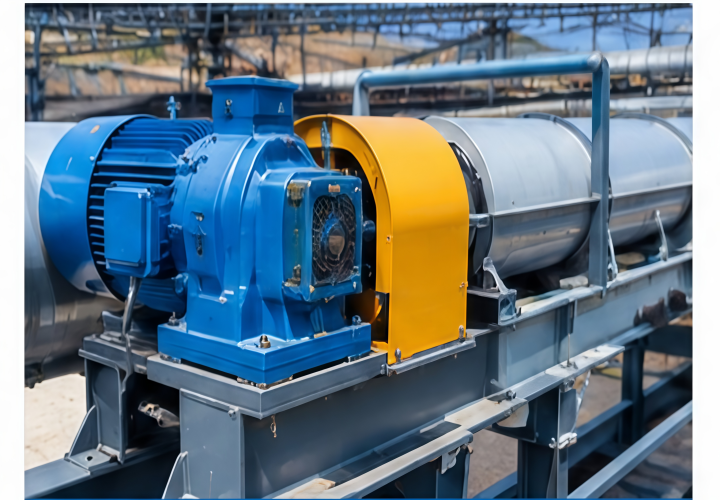 Drive system of tubular belt conveyor for coal