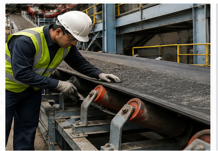 rubber conveyor belt maintenance inspection