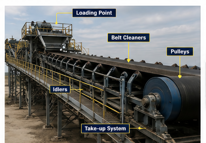 rubber conveyor belt conveyor system inspection