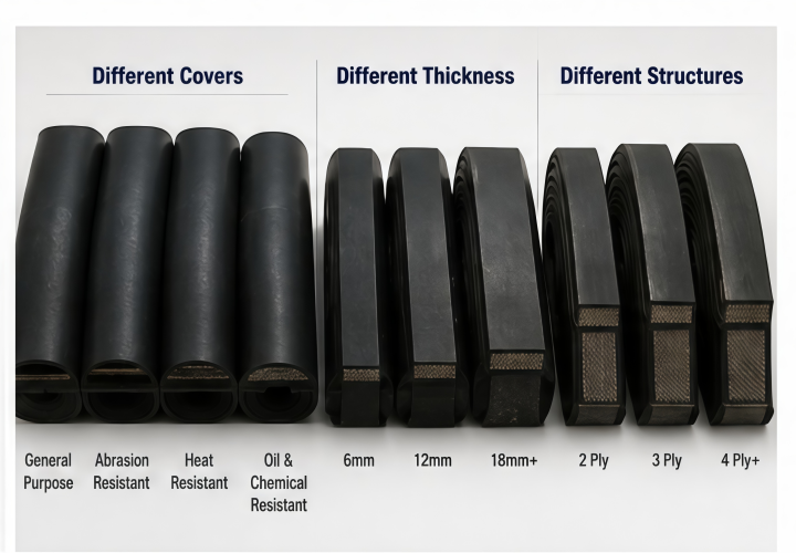 rubber conveyor belt conveyor system inspection